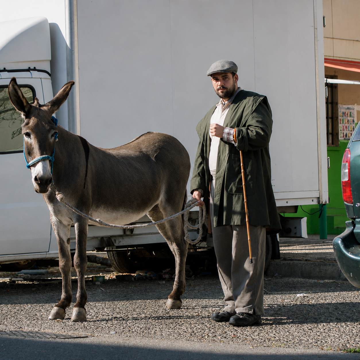 Burro en localización